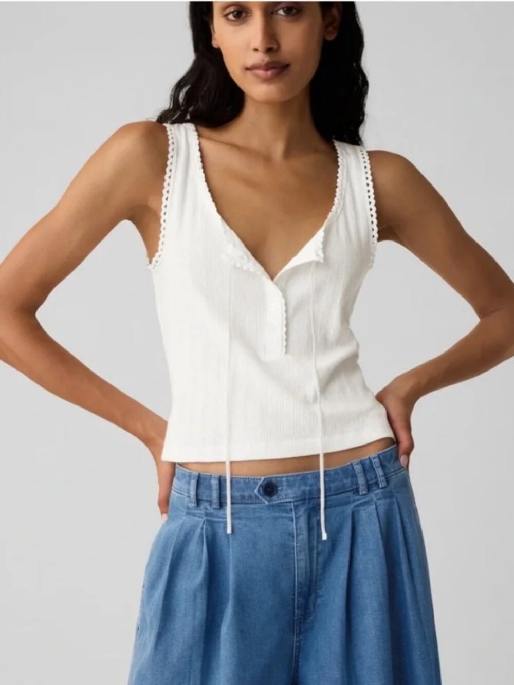 Doen x GAP Pointelle Tank